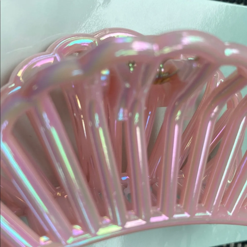 Iridescent Pink Hair Claw Clip - Picture 2 of 4